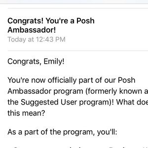 POSHMARK AMBASSADOR! 🎉
